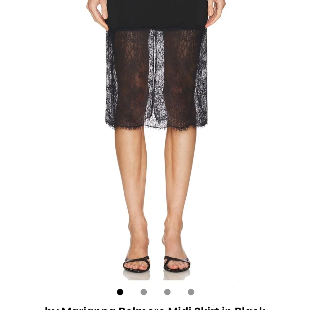 L'Academie Black Cut Out Pencil Skirt - Picture 5 of 5